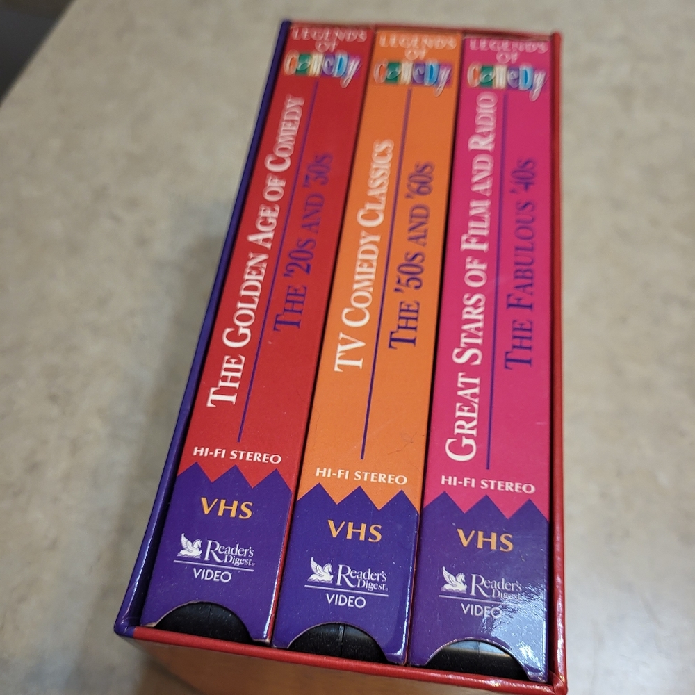 Readers Digest presents Legends of Comedy 3 VHS set